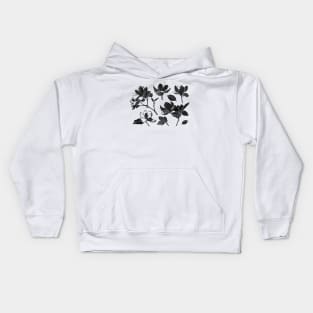 Block print magnolia flower Kids Hoodie